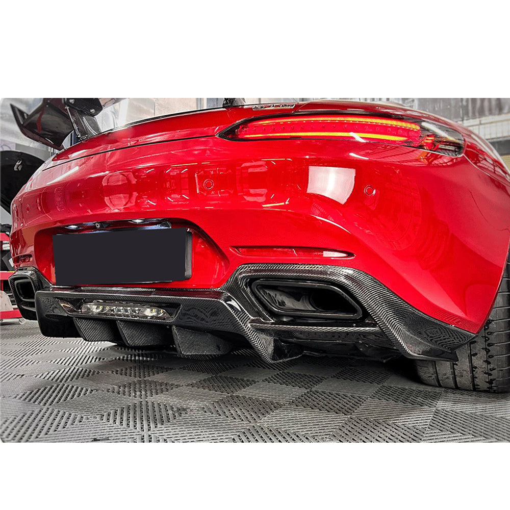 Mercedes-Benz AMG GT C/R190 Coupé Rear Diffuser carbon fiber installed