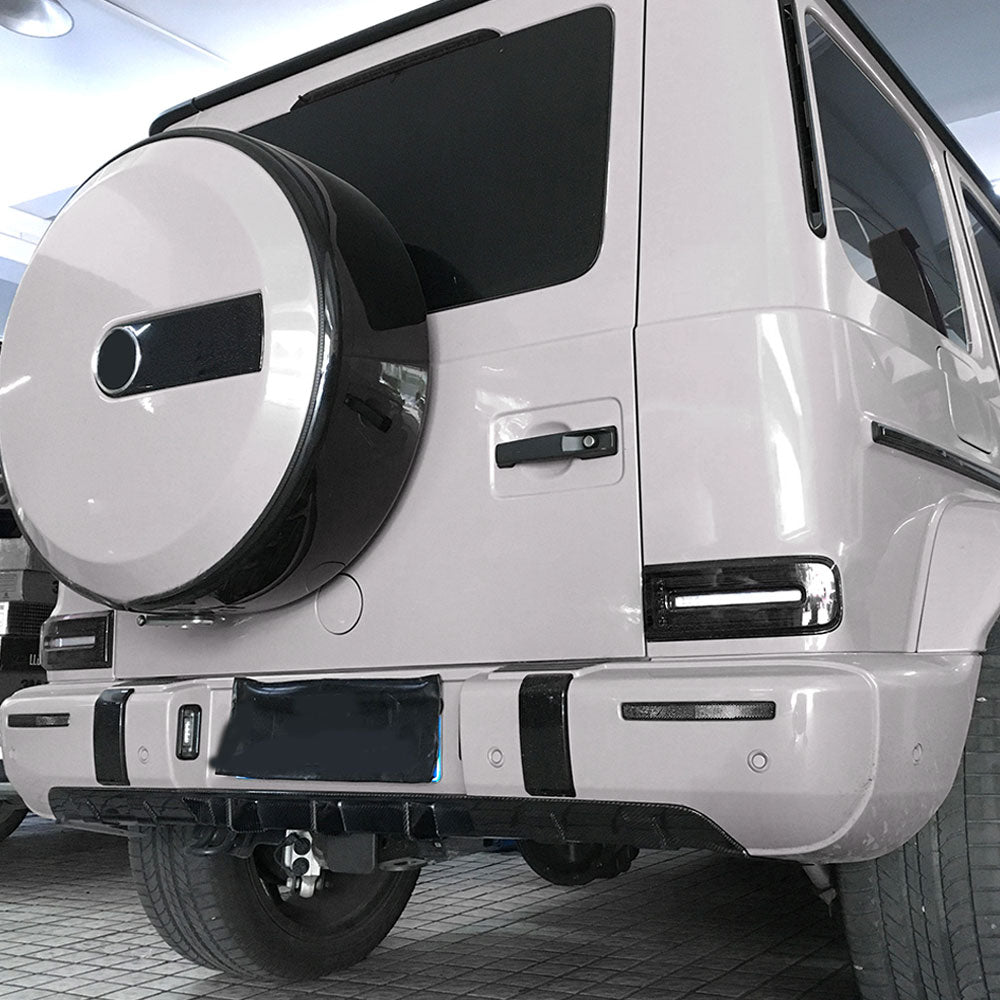 ST Style Carbon Fiber Rear Diffuser For Mercedes Benz G‑Class W463 Pre-Facelift (2019-2023)