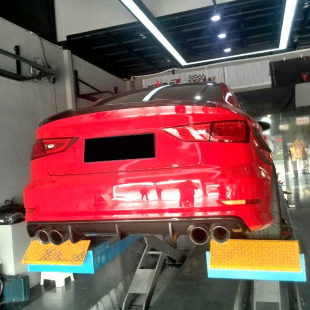 ST Style Carbon Fiber Rear Diffuser(Dual Exhaust) for Audi A3 Sline/S3 8V Pre-LCI (2012–2016)