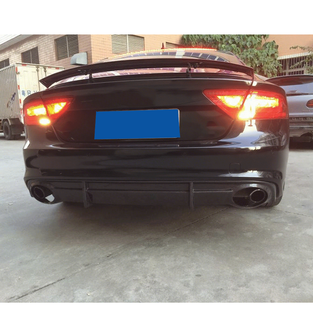ST Style Carbon Fiber Rear Diffuser for Audi A7 Sline / S7 C7 Pre‑LCI (2010–2014)