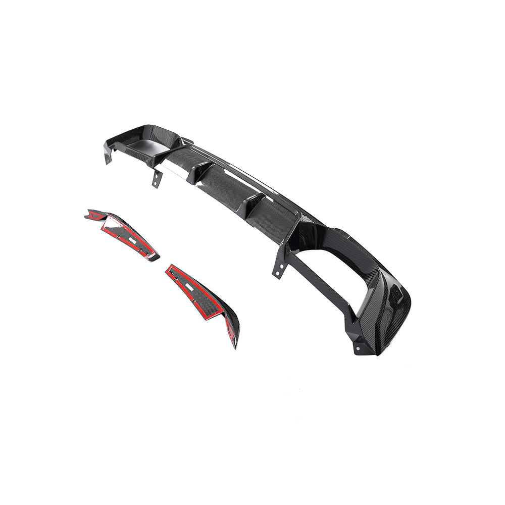 3D Style Carbon Fiber Rear Diffuser for BMW X3M F97 Pre-LCI (2019–2021)