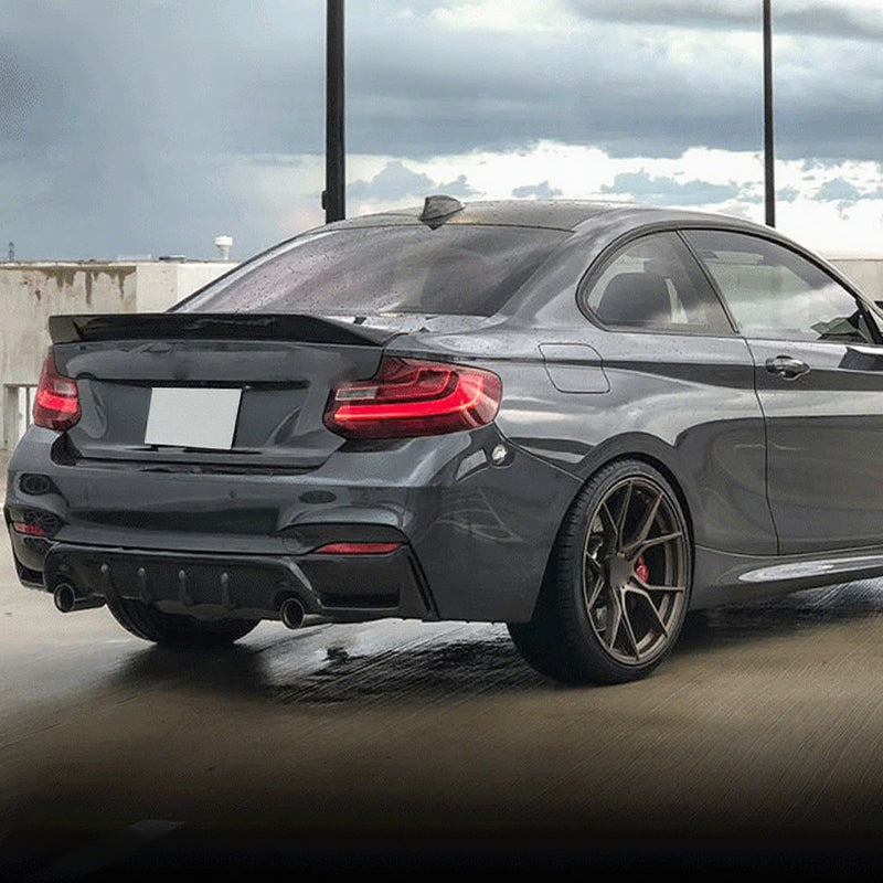 ST Style Matte Black Rear Diffuser for BMW 2 Series F22/F23 M Sport (2014–2021)