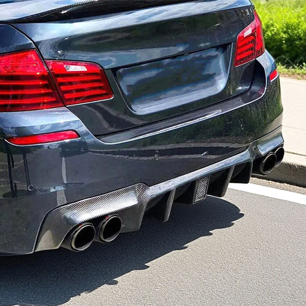 ST Style Carbon Fiber Rear Diffuser for BMW 5 Series F10/F11 (2010-2017)