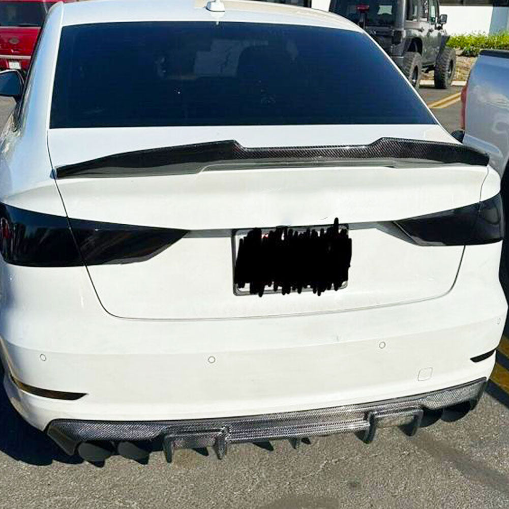ST Style Carbon Fiber Rear diffuser for Audi A3 Sline/S3 8V Pre-LCI (2012-2016)