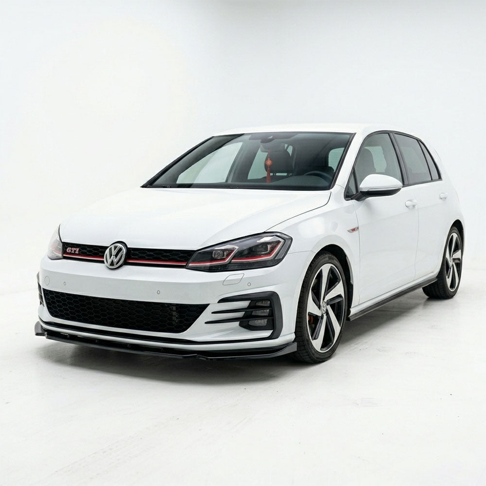 MAX Style Gloss Black 3PCS Front Lip for Volkswagen Golf GTI MK7.5 (2017-2020)