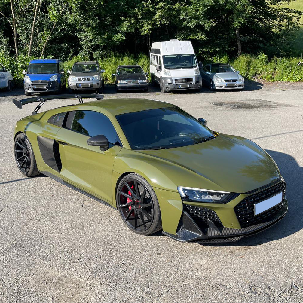 Capristo Style Carbon Fiber Front Lip For Audi R8 4S LCI (2019–2023)