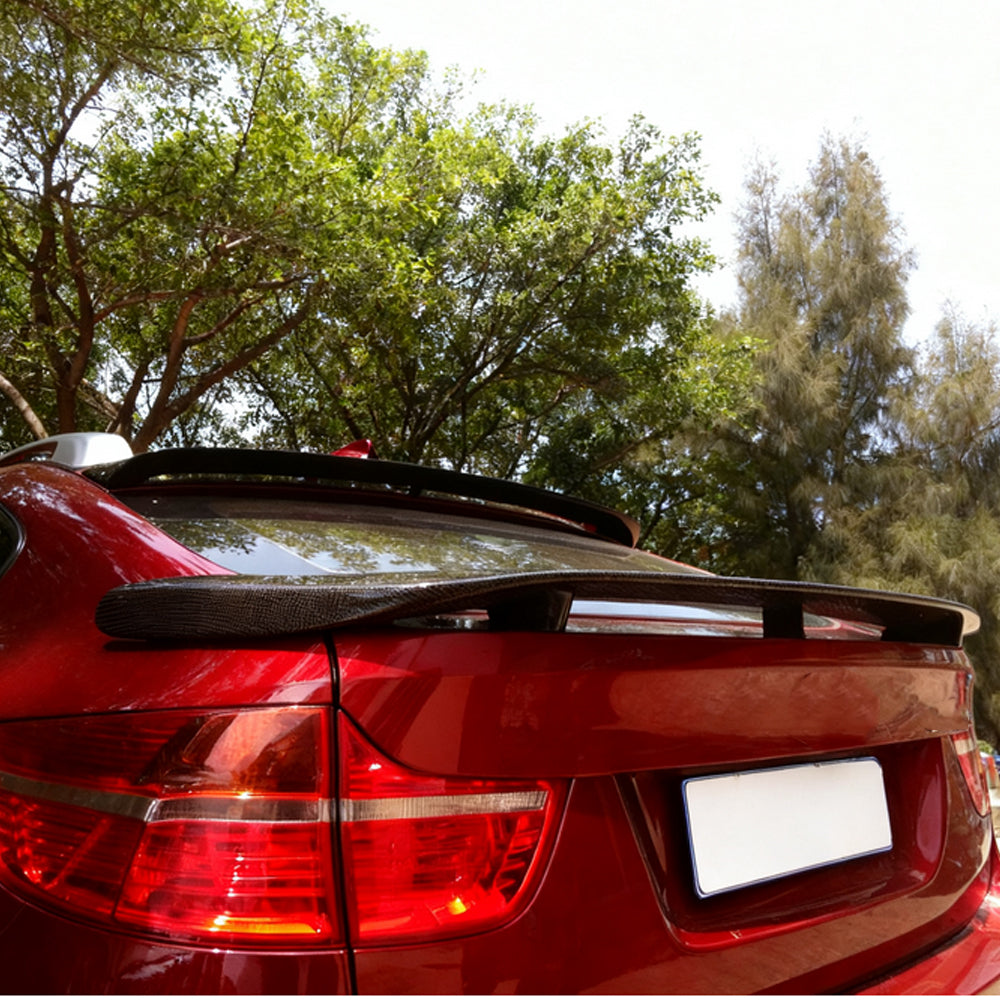 HAMANN Style Carbon Fiber Rear Roof Spoiler for BMW X6 E71 (2008-2014)