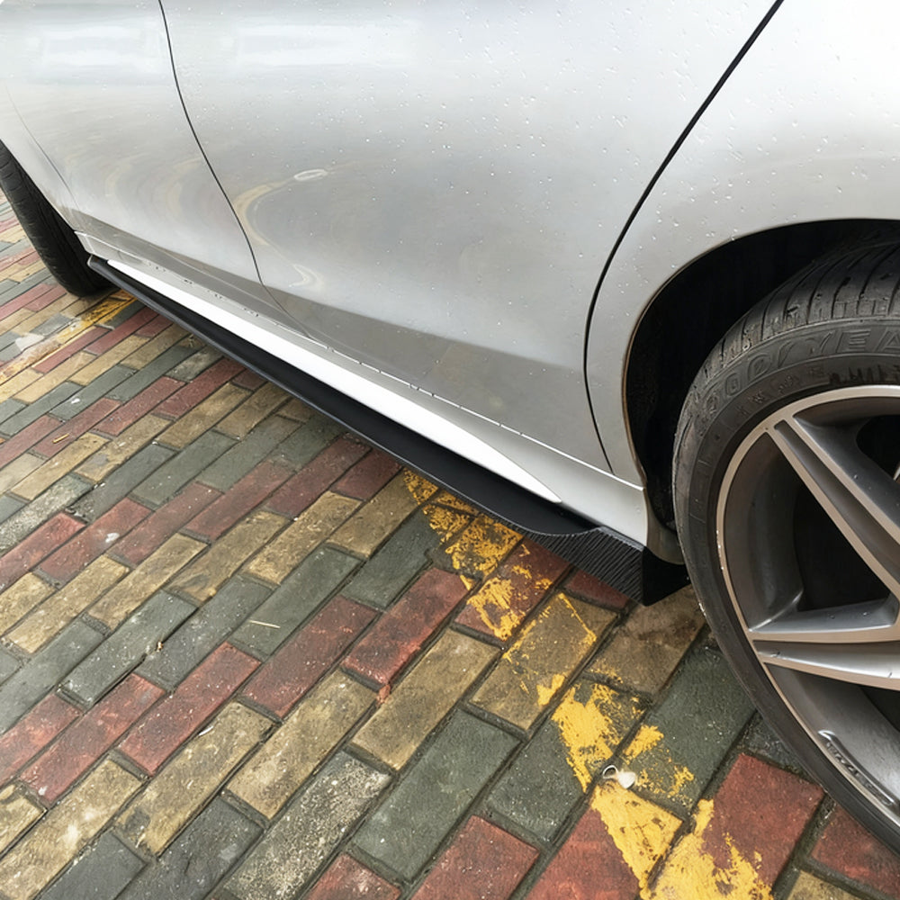 JC Style Carbon Fiber Side Skirts for Mercedes Benz C‑Class W205 Sport (2014-2021)