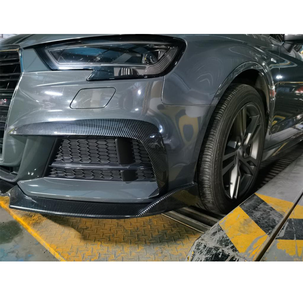 ST Style Carbon Fiber Front Canards for Audi A4 Sline B9 Pre-LCI (2016-2019)