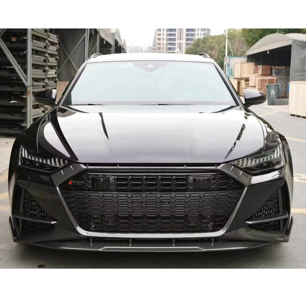 ST Style Carbon Fiber Front Grille for Audi RS6 C8 (2019–2024)