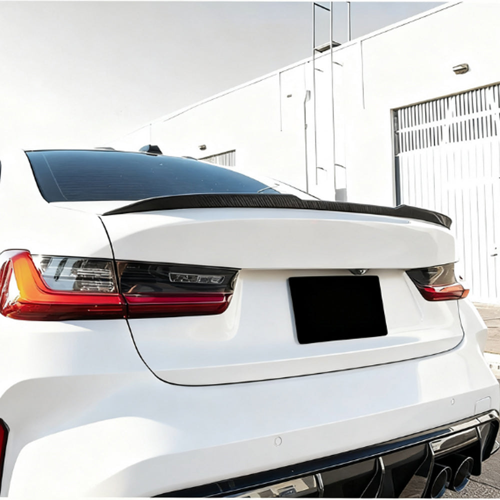 M Style Carbon Fiber Trunk Spoiler for BMW 3 Series G20 Pre-LCI/M3 G80(2019-2022)