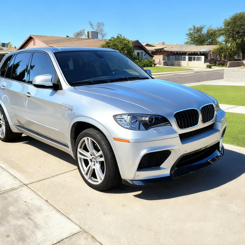 V Style Carbon Fiber Front Lip for BMW X6 E71 (2008-2014)
