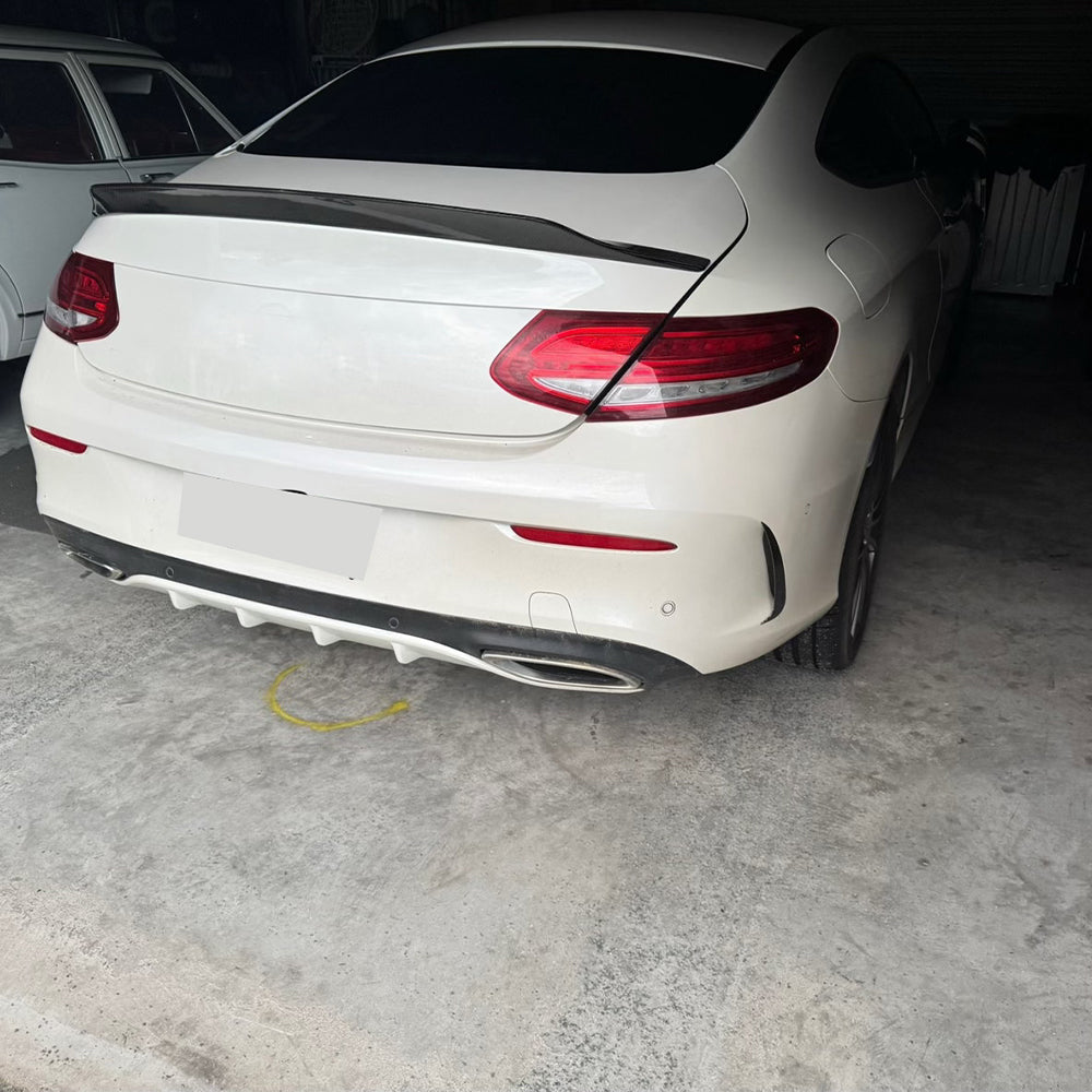 PSM Style Carbon Fiber Trunk Spoiler For BENZ C-Class C205 Coupe/C43 C63 AMG(2014-2018)