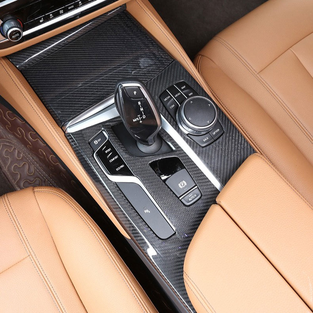 ST Style Carbon Fiber Center Console Trims For BMW 5 Series G30 G31/ F90 M5 Pre-LCI (2017-2020)