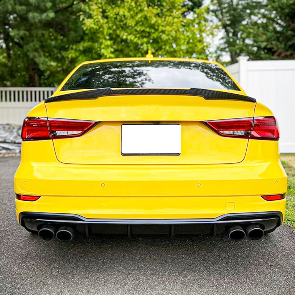M4 Style Carbon Fiber Trunk Spoiler for Audi A3/S3/RS3 (2012-2020)