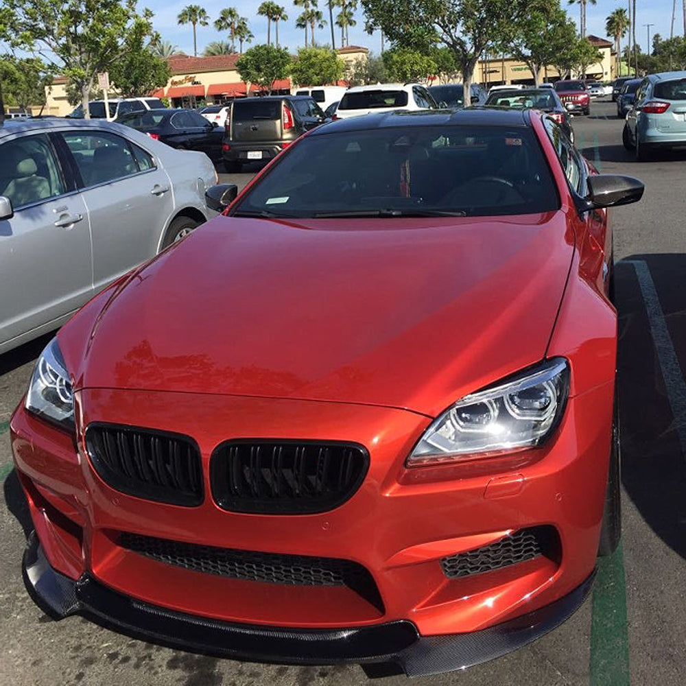 V style Carbon Fiber Front Lip For BMW M6 F06/F12/F13 (2012–2018)