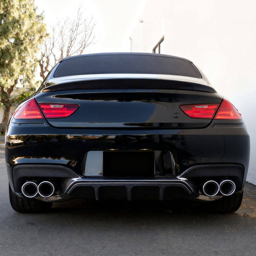 V Style Carbon Fiber Rear Diffuser For BMW M6 F06/F12/F13 (2012–2018)
