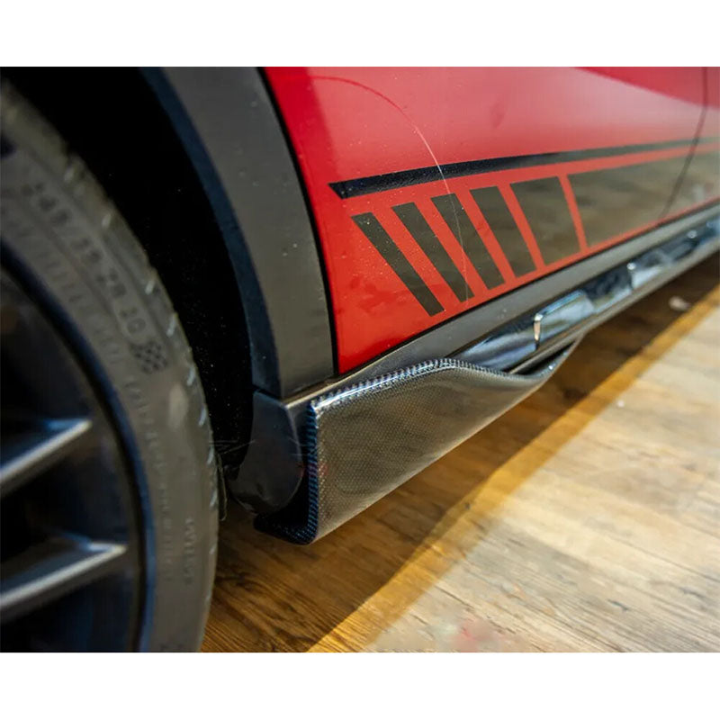 ST Style Carbon Fiber Side Splitters for Mercedes-Benz GLA 45 AMG & GLA X156 Facelift (2017–2019)