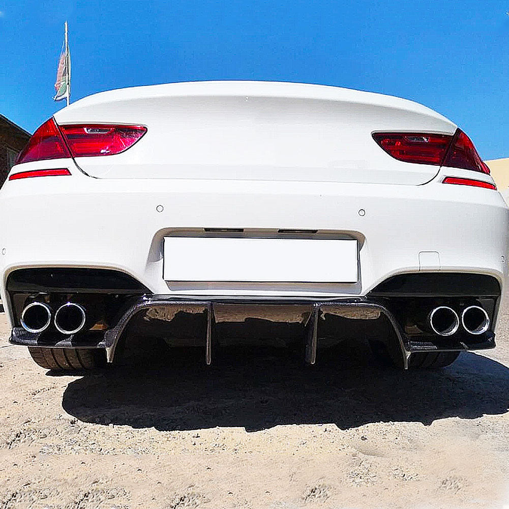 V Style Carbon Fiber Rear Diffuser for BMW M6 F06/ F12/ F13 (2011-2018)