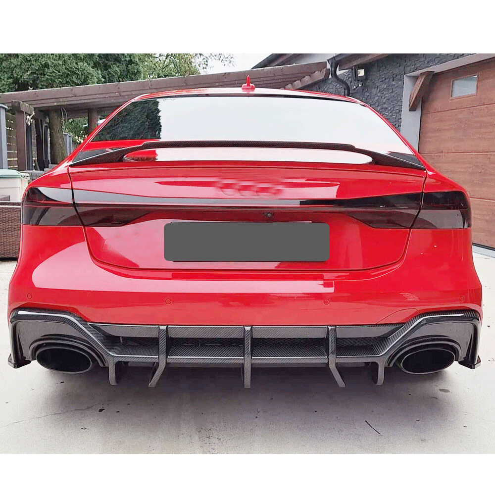 CA Style Carbon Fiber Trunk Spoiler for Audi A7 Sline / RS7 / S7 C8 (2019–2024)