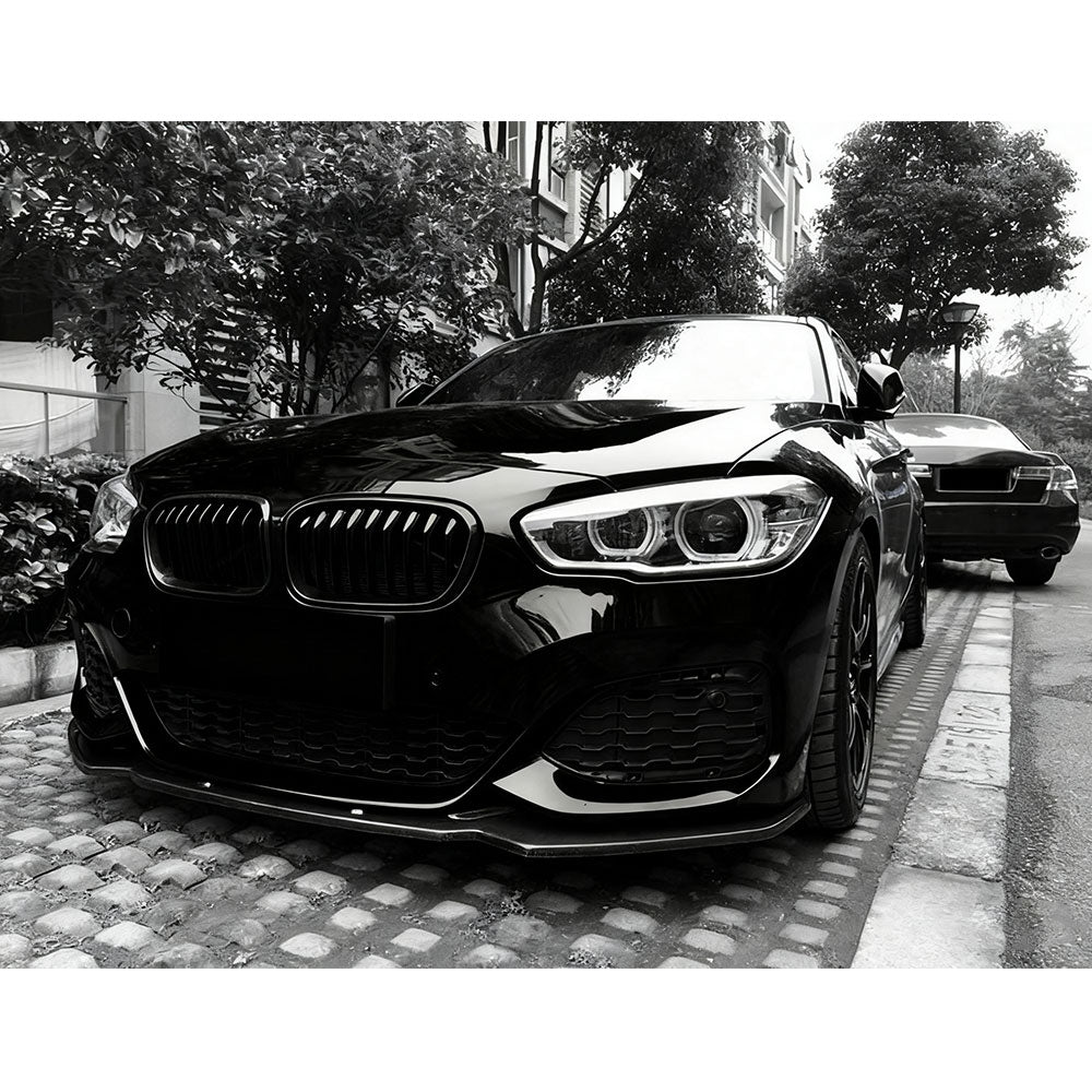 ST Style Carbon Fiber Front Lip for BMW 1 Series F20, F21 LCI M Sport (2015-2019)