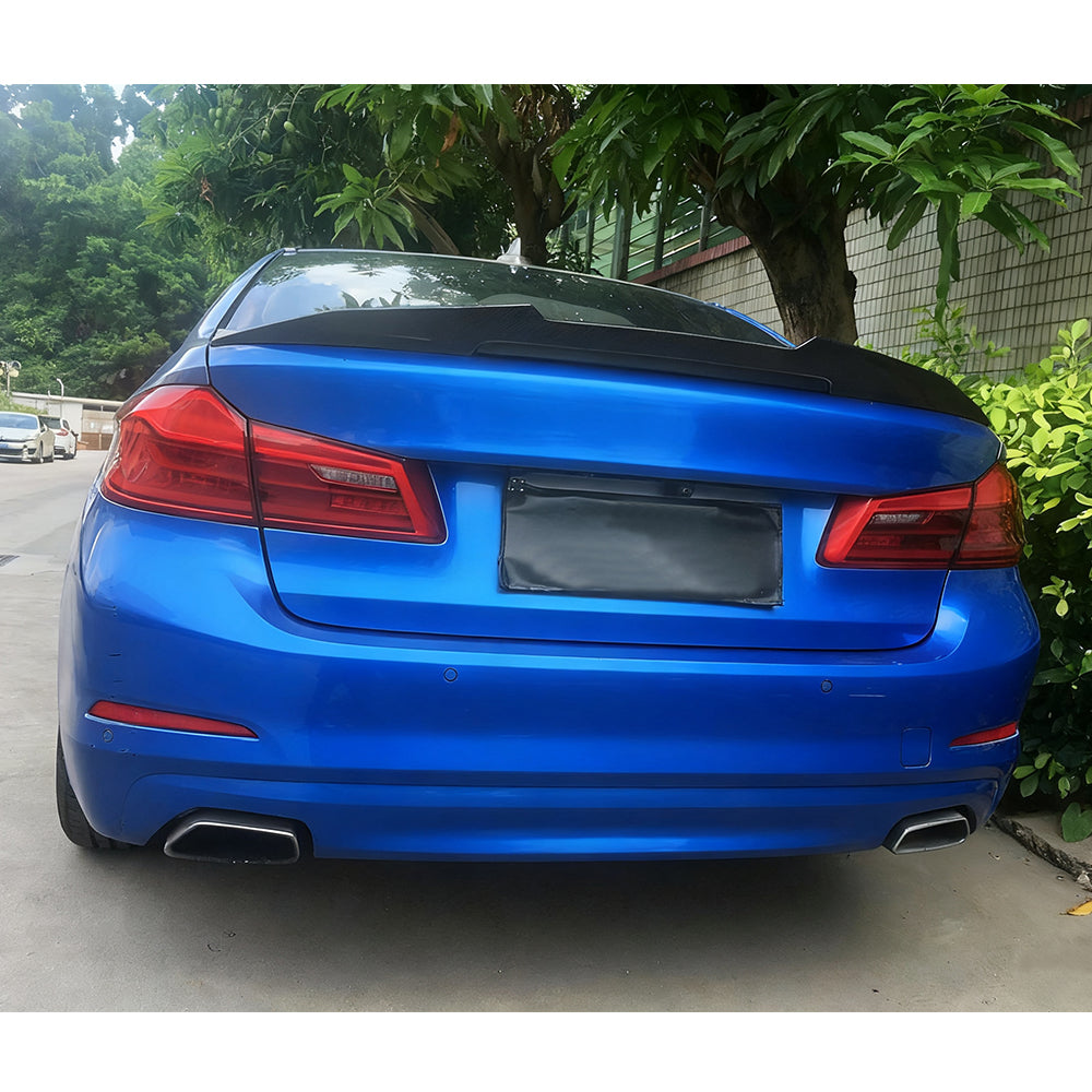 PSM Style Carbon Fiber Trunk Spoiler for BMW 5 Series G30 G31 M Sport, M5 F90 Pre-LCI (2017-2020)