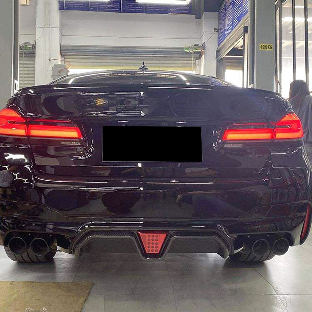 CS Style Carbon Fiber Rear Diffuser For BMW M5 F90 Pre-LCI (2017-2020)