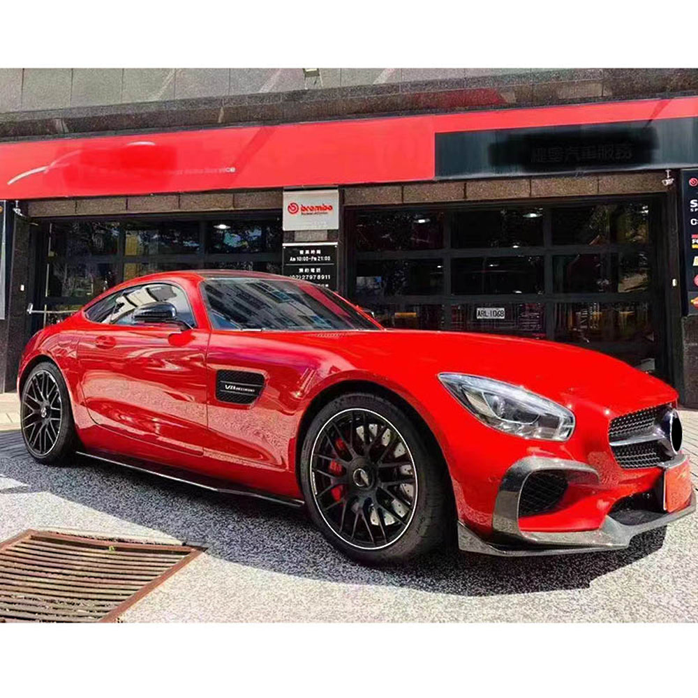 Mercedes-Benz AMG GT C/R190 Coupé Side Skirts carbon fiber installed