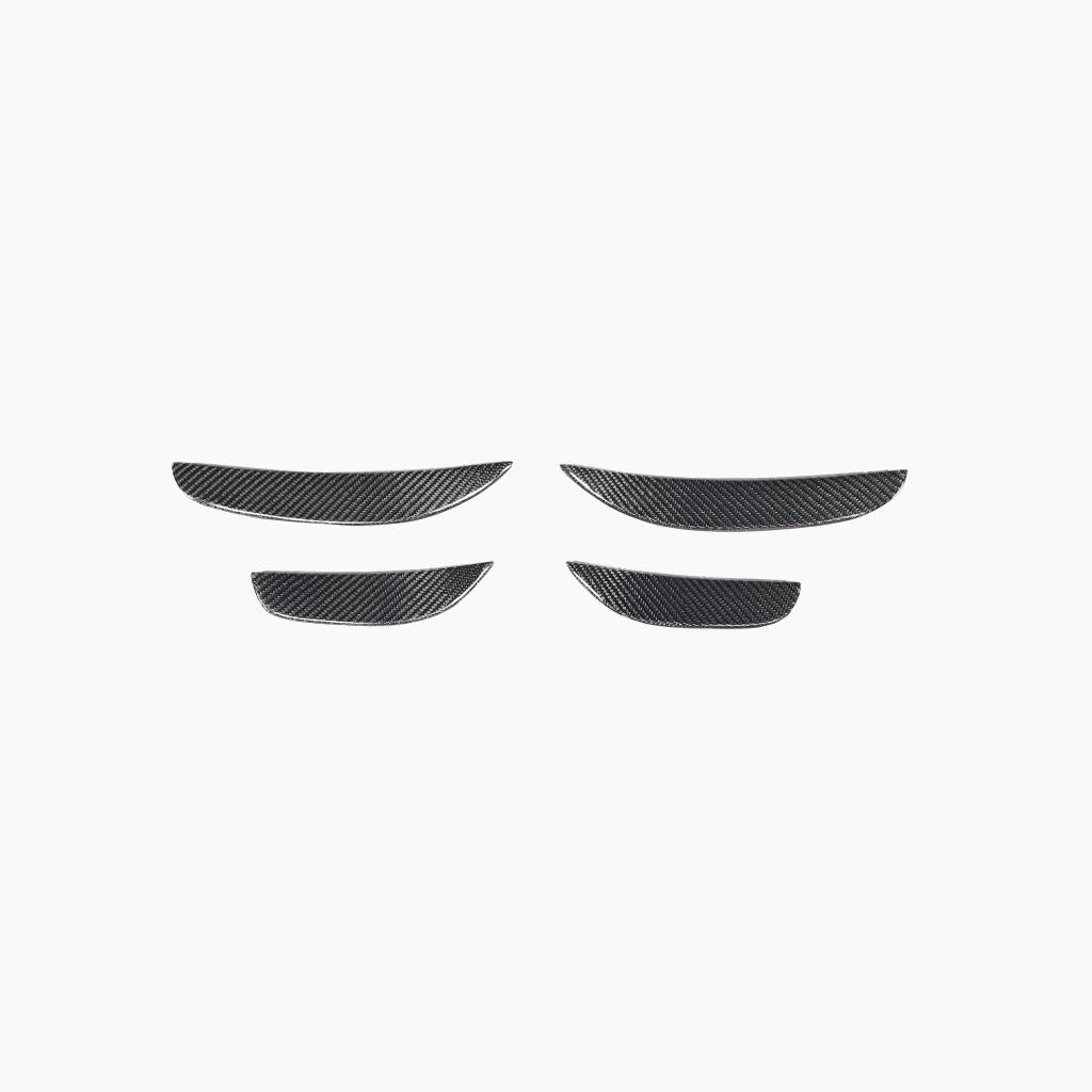 Mercedes-Benz C63 AMG W205 Carbon Fiber Front Canards-full view