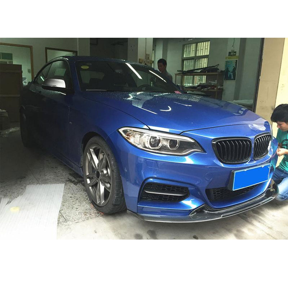 Exotic Style Carbon Fiber Front Lip for BMW 2 Series F22/F23 M Sport (2014–2021)