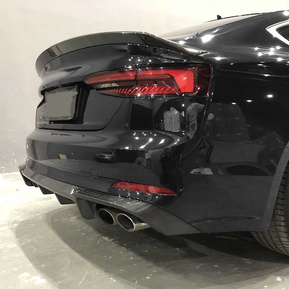 ML Style Carbon Fiber Trunk Spoiler for Audi A5 / S5 B9 Pre-LCI (2017-2019)