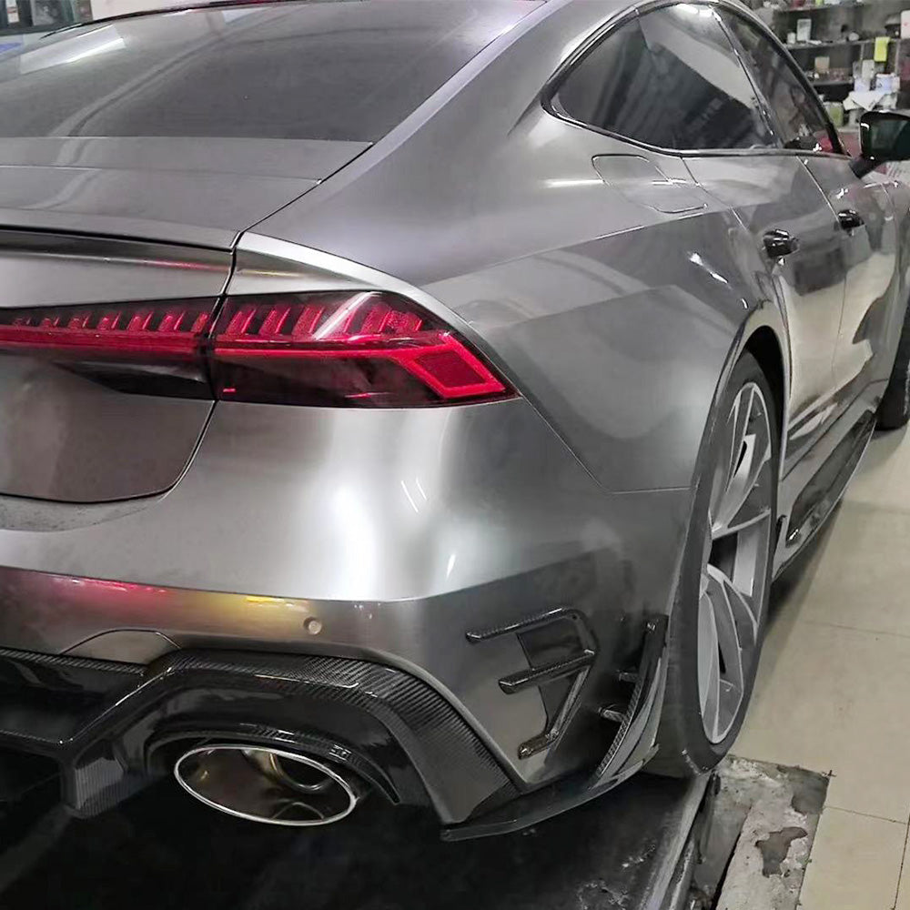 ABT Style Carbon Fiber Rear Splitters for Audi RS7 RS6 C8 Sportback (2019-2024)