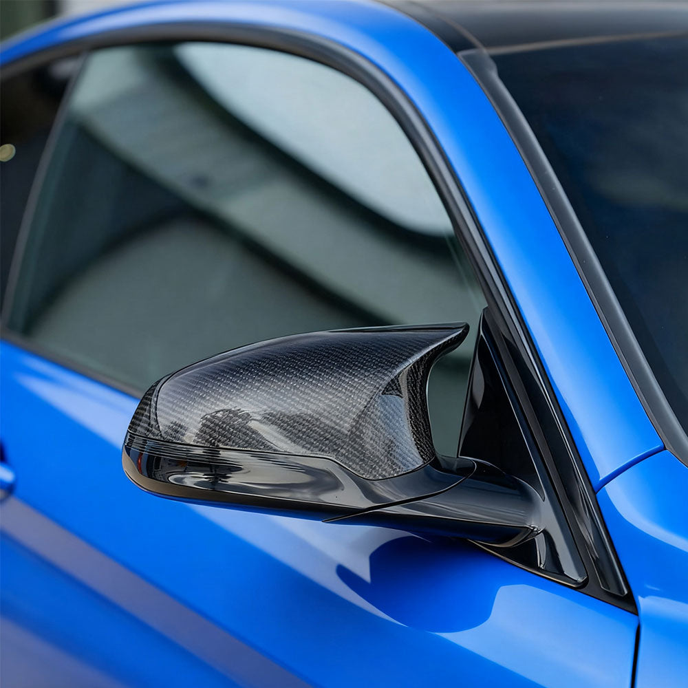 RHD Carbon Fiber Mirror Caps for BMW M3 F80, M4 F82/F83 (2014-2020)