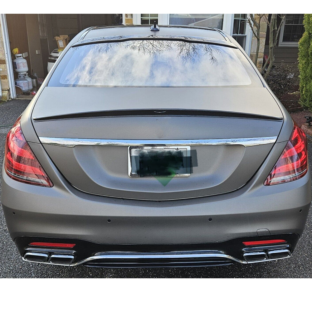 Benz S‑Class W222 Pre‑Facelift Roof Spoiler Carbon Fiber