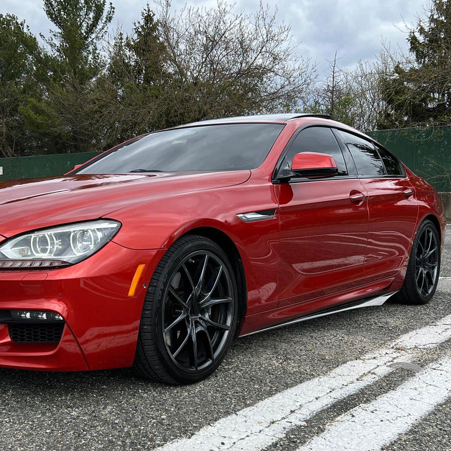 V Style Carbon Fiber Side Skirts For BMW 6 Series F06/F12/F13 M Sport (2011–2018)