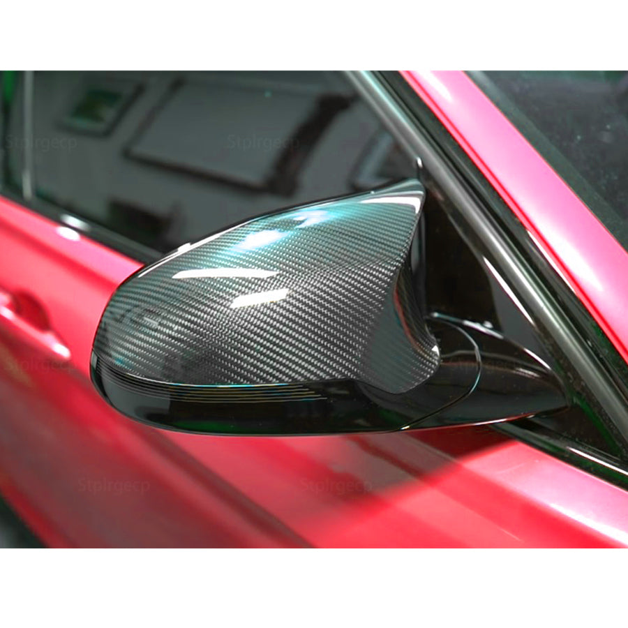 ST Style Carbon Fiber Mirror Caps For BMW M3 F80 ,M4 F82/F83 ,M2 F87 (2014-20)