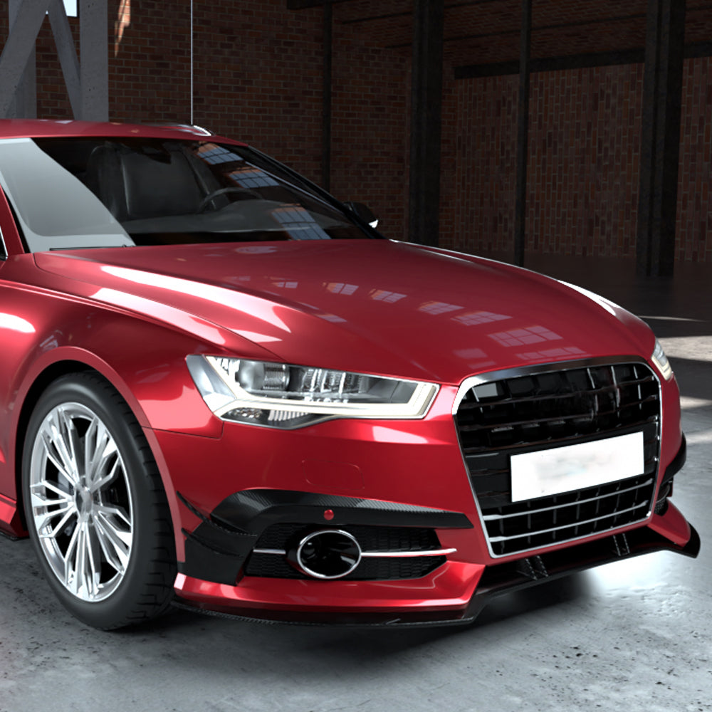 ABT Style Carbon Fiber Front canards for Audi A6 / S6 C7.5 LCI (2015–2018)