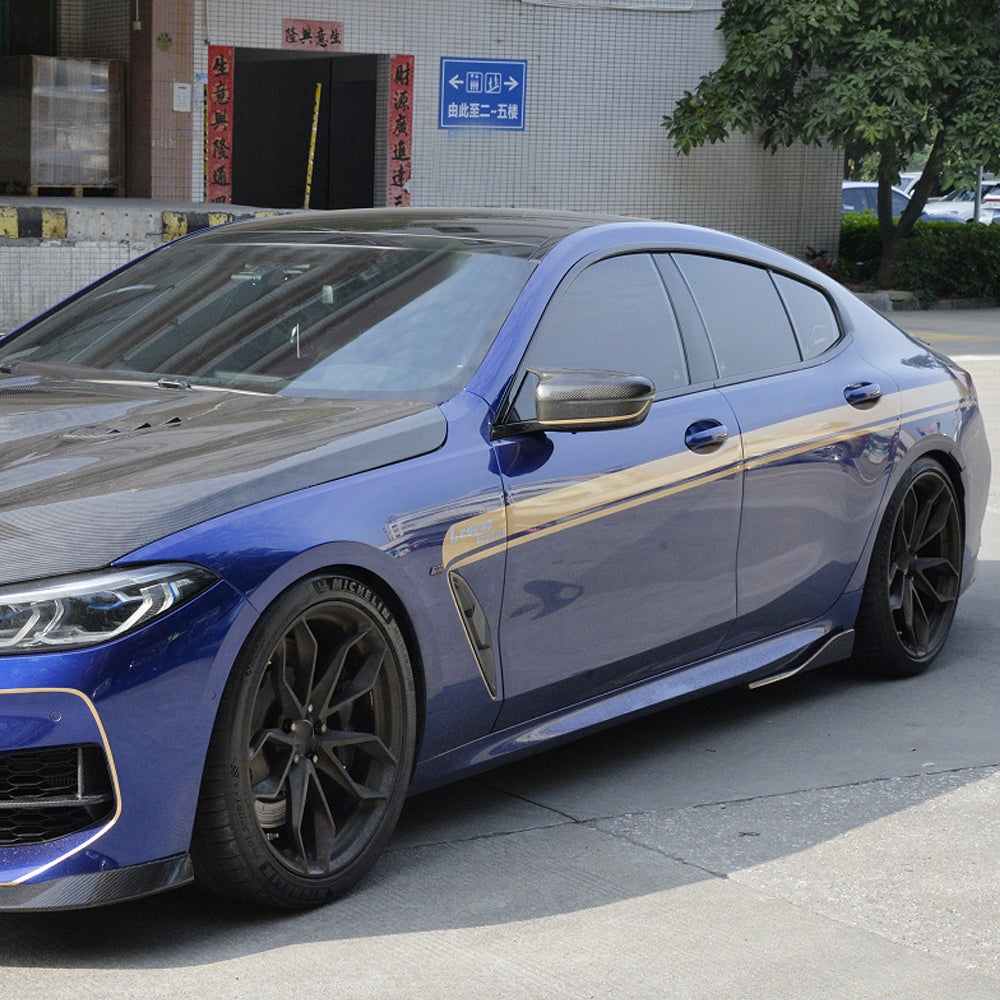 AC Style Carbon Fiber Side Splitters for BMW 8 Series G16, M8 F93 (2019+)
