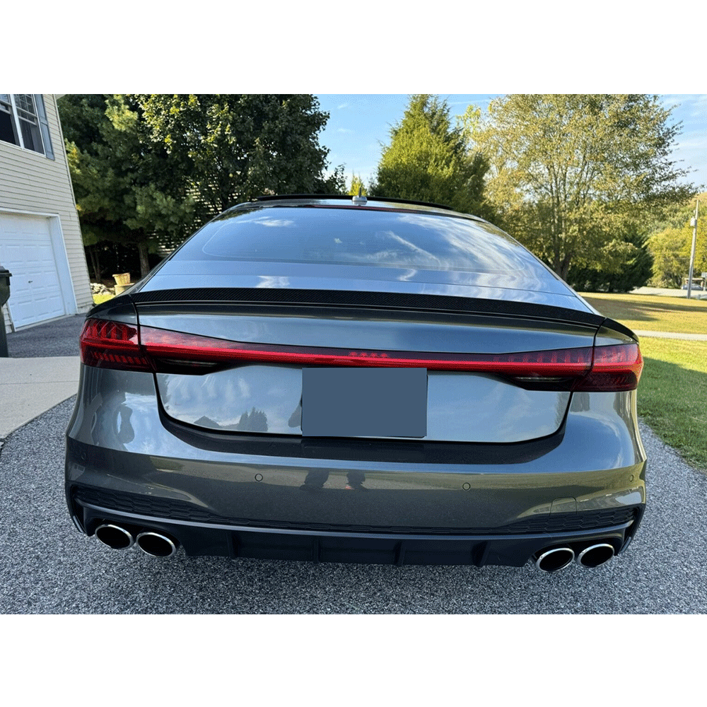 ST Style Carbon Fiber Trunk Spoiler for Audi A7 Sline / S7 C8 (2019–2024)