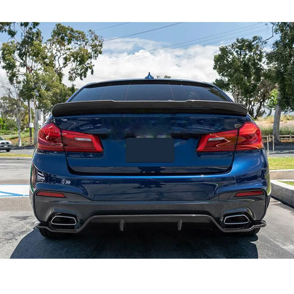 3D Style Carbon Fiber Rear Diffuser for BMW 5 Series G30, G31 Pre-LCI M-Sport (2017–2020)