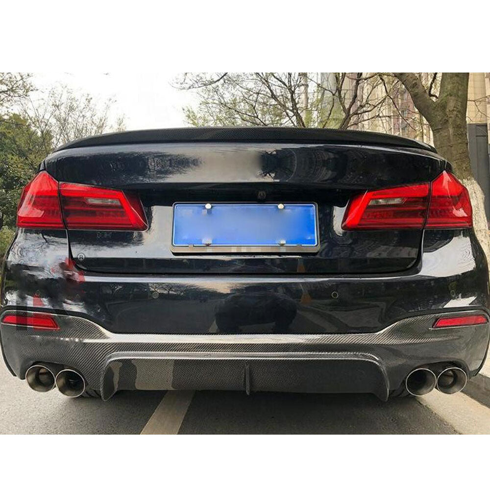 AC Style Carbon Fiber Rear Diffuser for BMW 5 Series G30 G31 Pre-LCI & LCI M Sport (2017–2023)