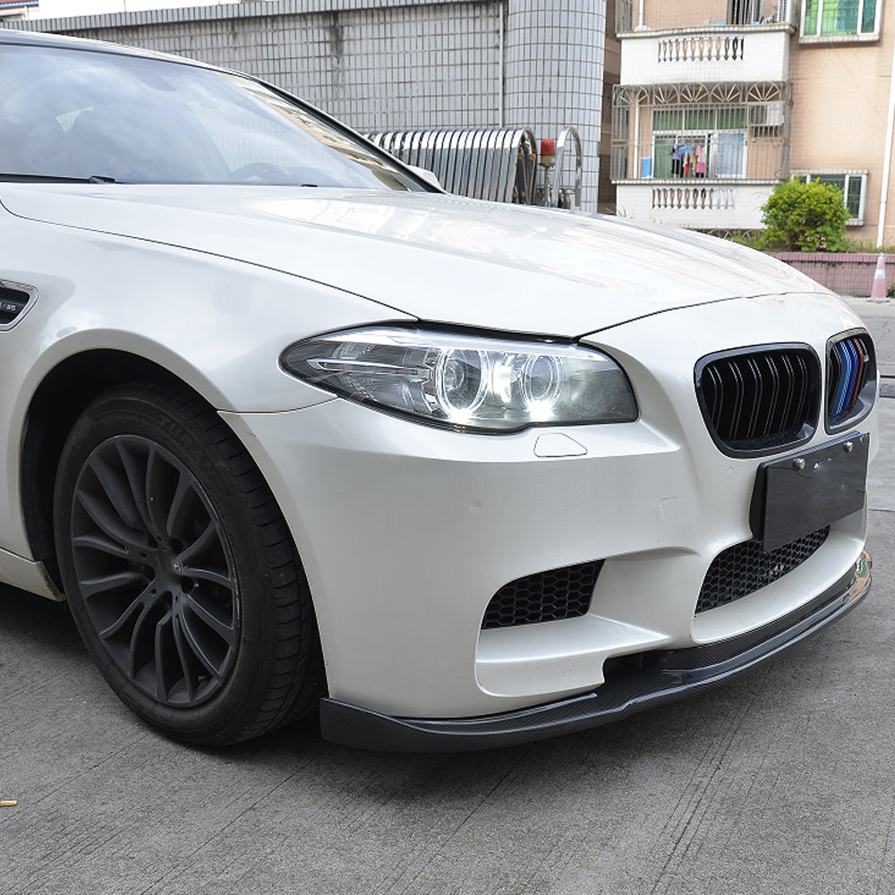 H Style Carbon Fiber Front Lip For BMW 5 Series M5 F10 (2011–2016)