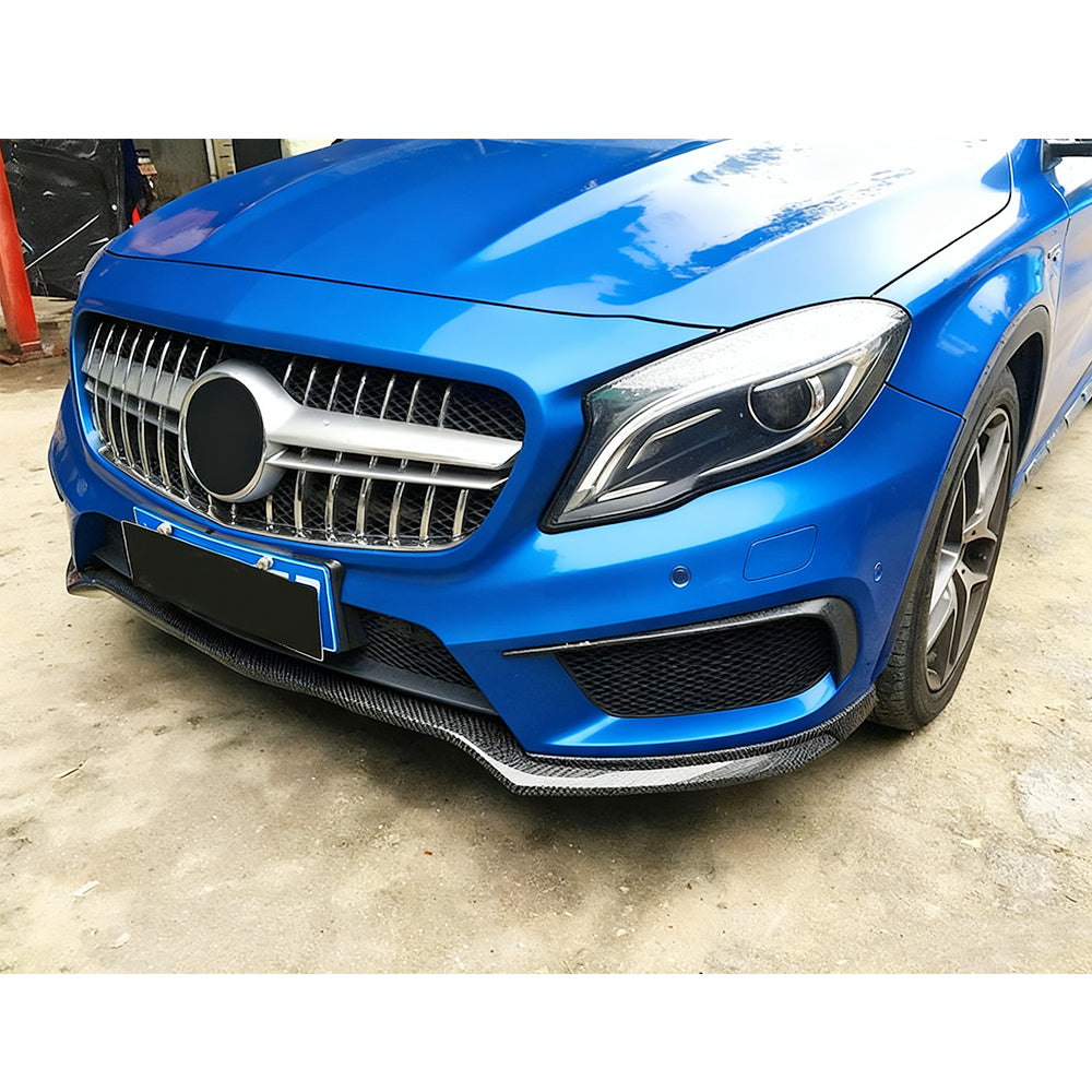 ST Style Carbon Fiber Front Lip for Mercedes-Benz GLA 45 AMG X156 Pre‑Facelift (2014–2016)