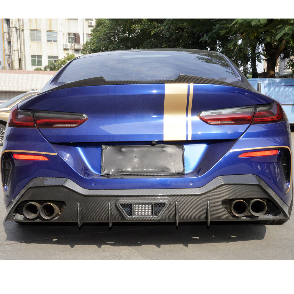AC Style Carbon Fiber Rear Diffuser for BMW 8 Series G14/G15 (2019+)