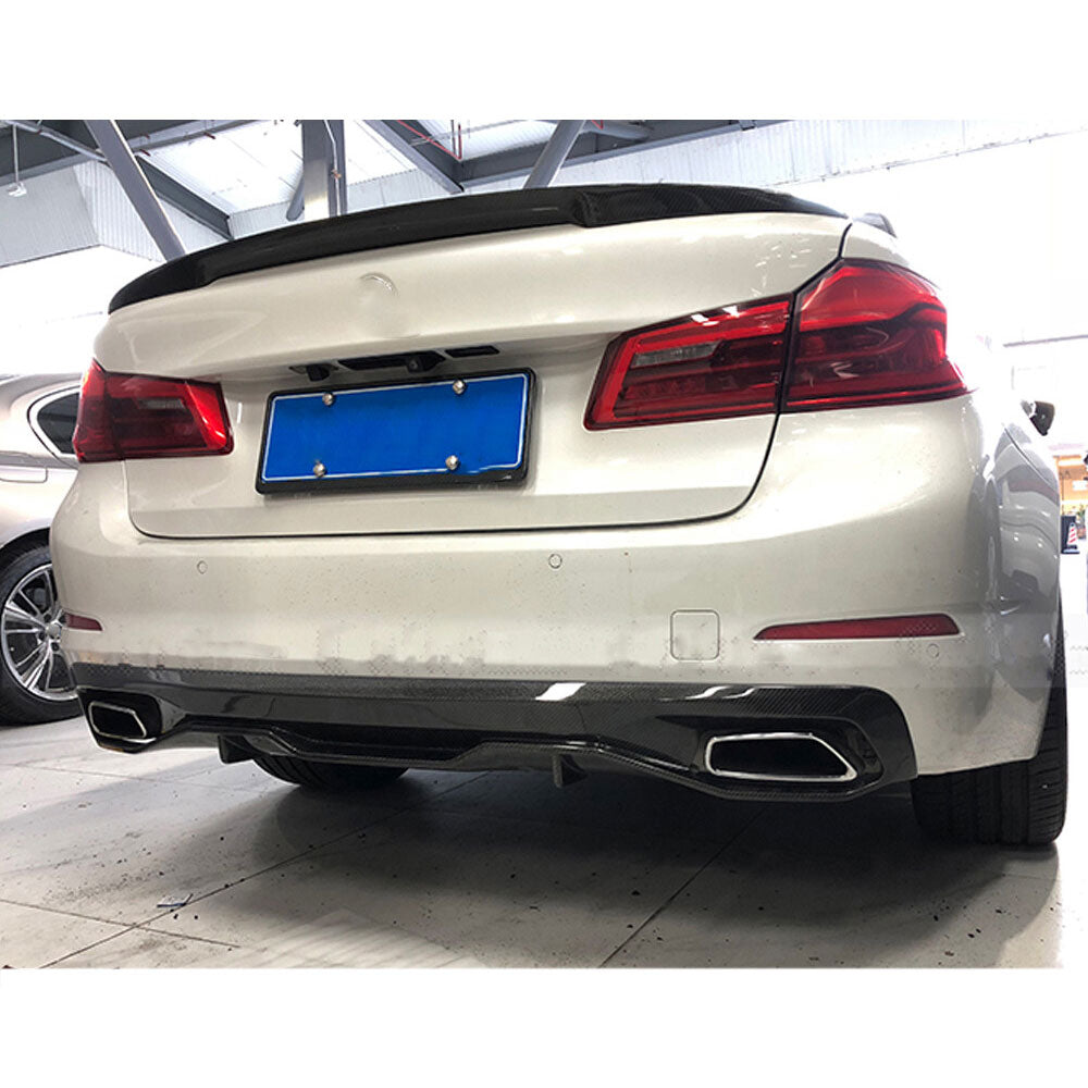 Performance Style Carbon Fiber Rear Diffuser for BMW 5 Series G30, G31 Pre-LCI (2017–2020)
