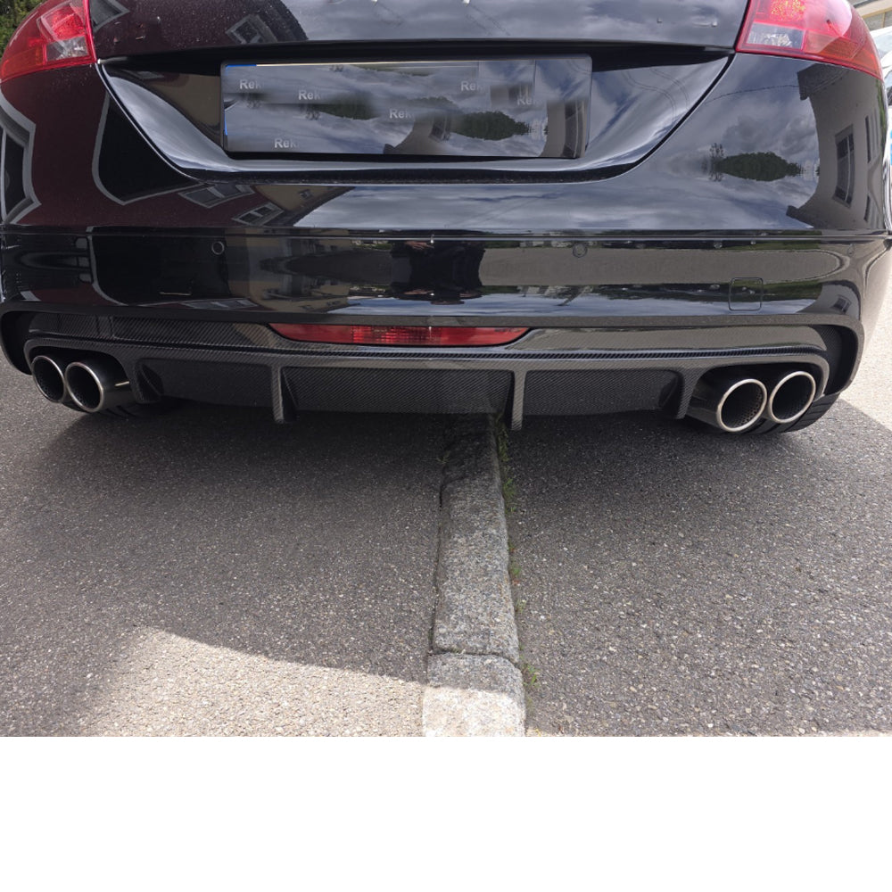 ST Style Carbon Fiber Rear Diffuser For Audi TTS TT Base (2008-2014)