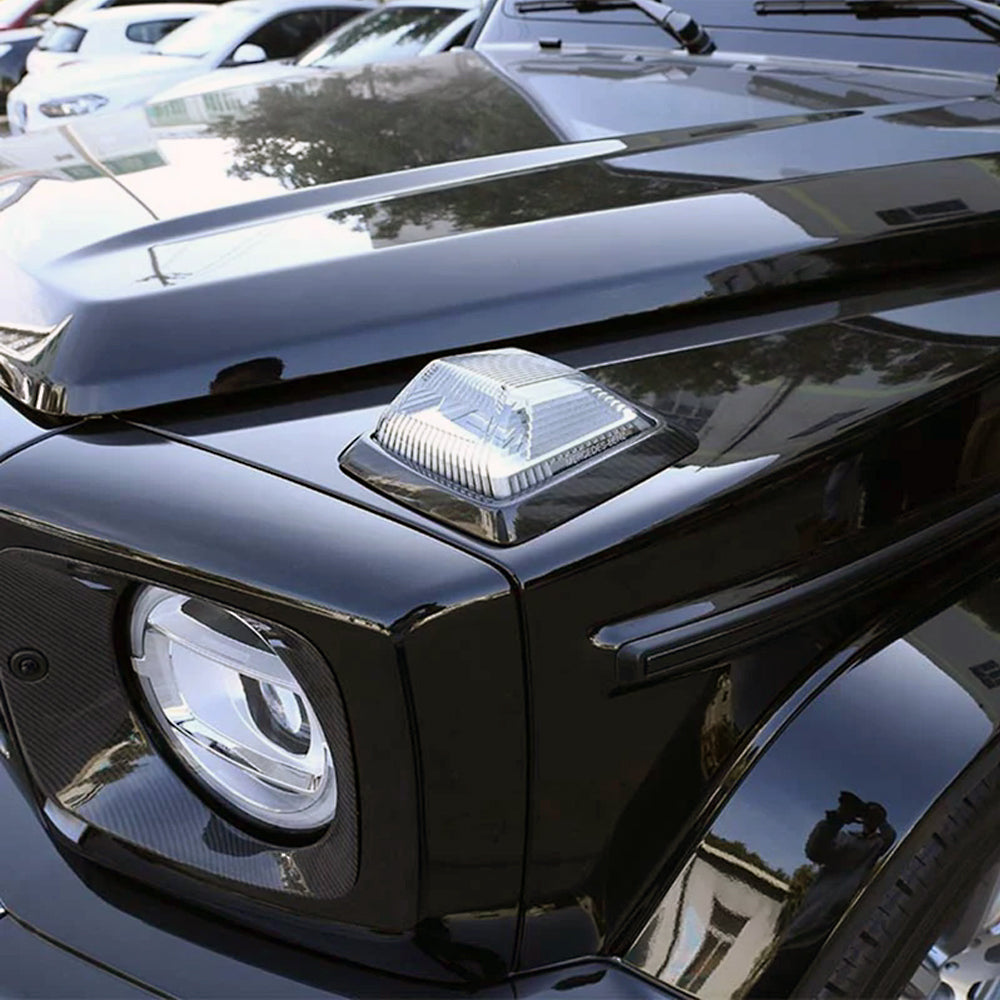 Mercedes-Benz G‑Class W463A Pre‑Facelift Light Cover carbon fiber installed