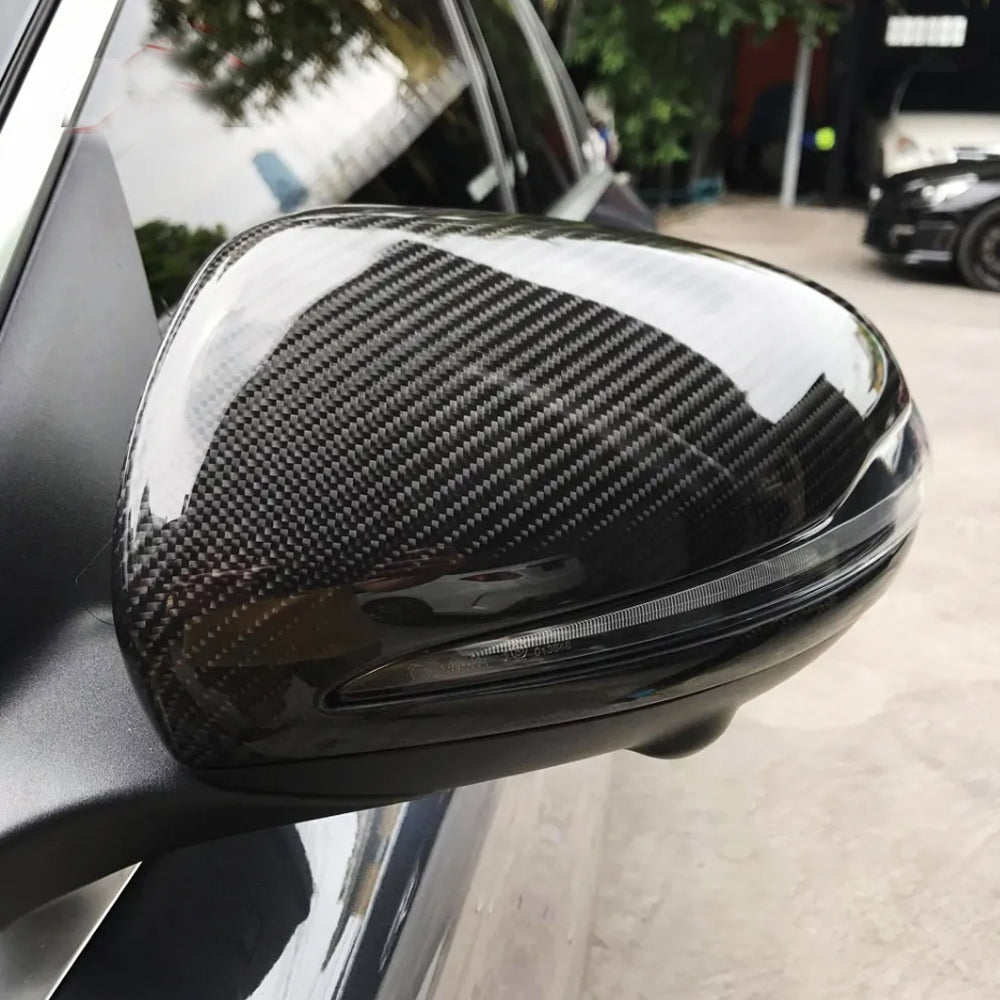 Mercedes-Benz G‑Class W463A Pre‑Facelift Mirror Caps carbon fiber installed