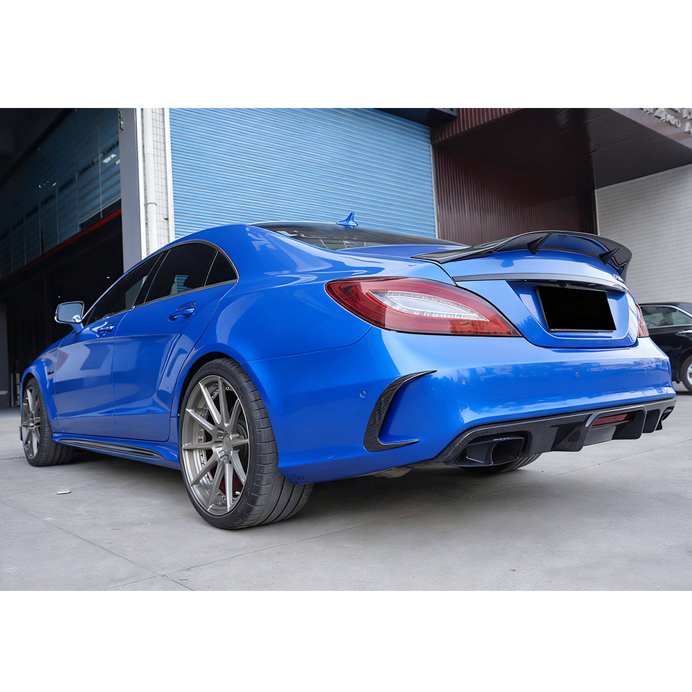 Mercedes-Benz CLS C218 Facelift Rear Splitter installed