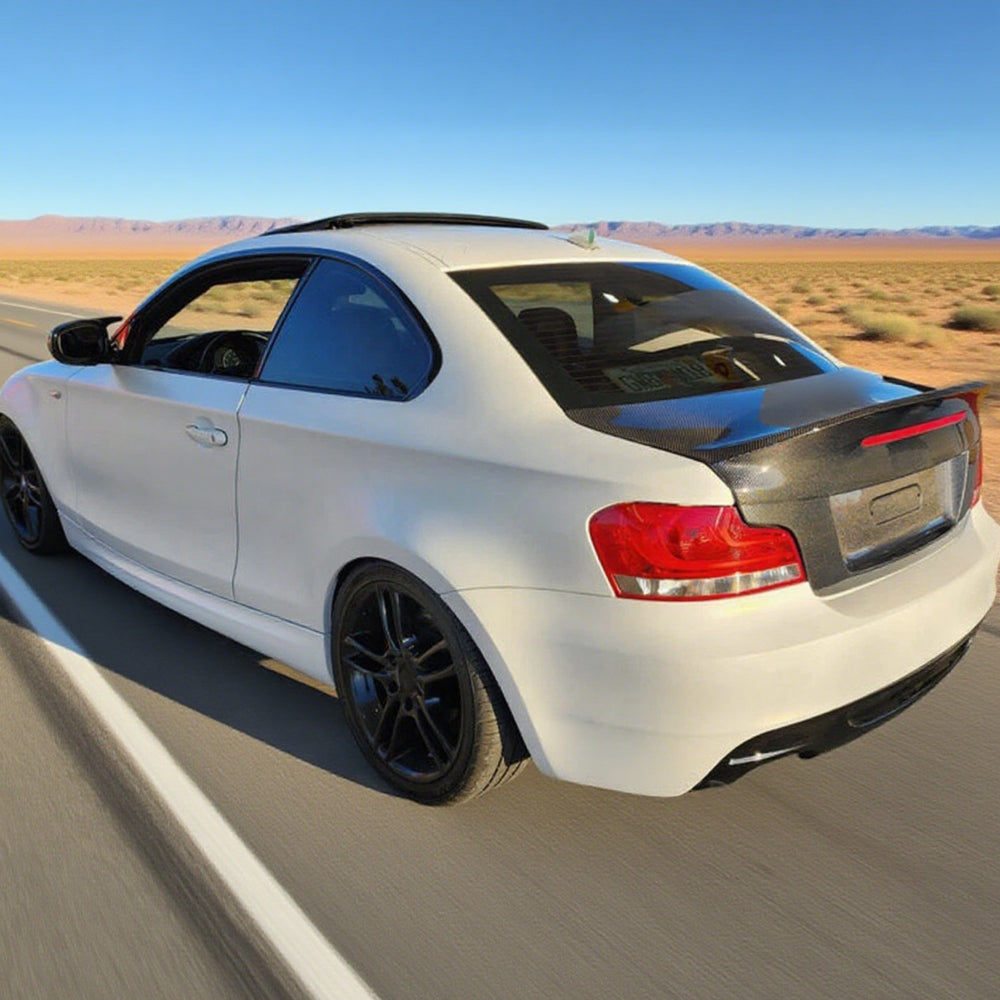 Carbon Fiber Rear Trunk Trim Bonnets for BMW E82 CLS Coupe (2007-2013)